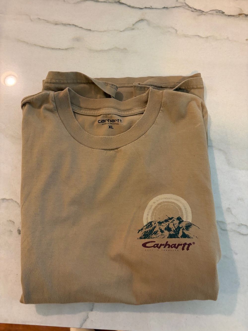 Carhartt WIP Tan Mountain Graphic Short Sleeve Tee